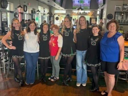 Adult Irish dance class at Fitzpatrick School Doylestown PA